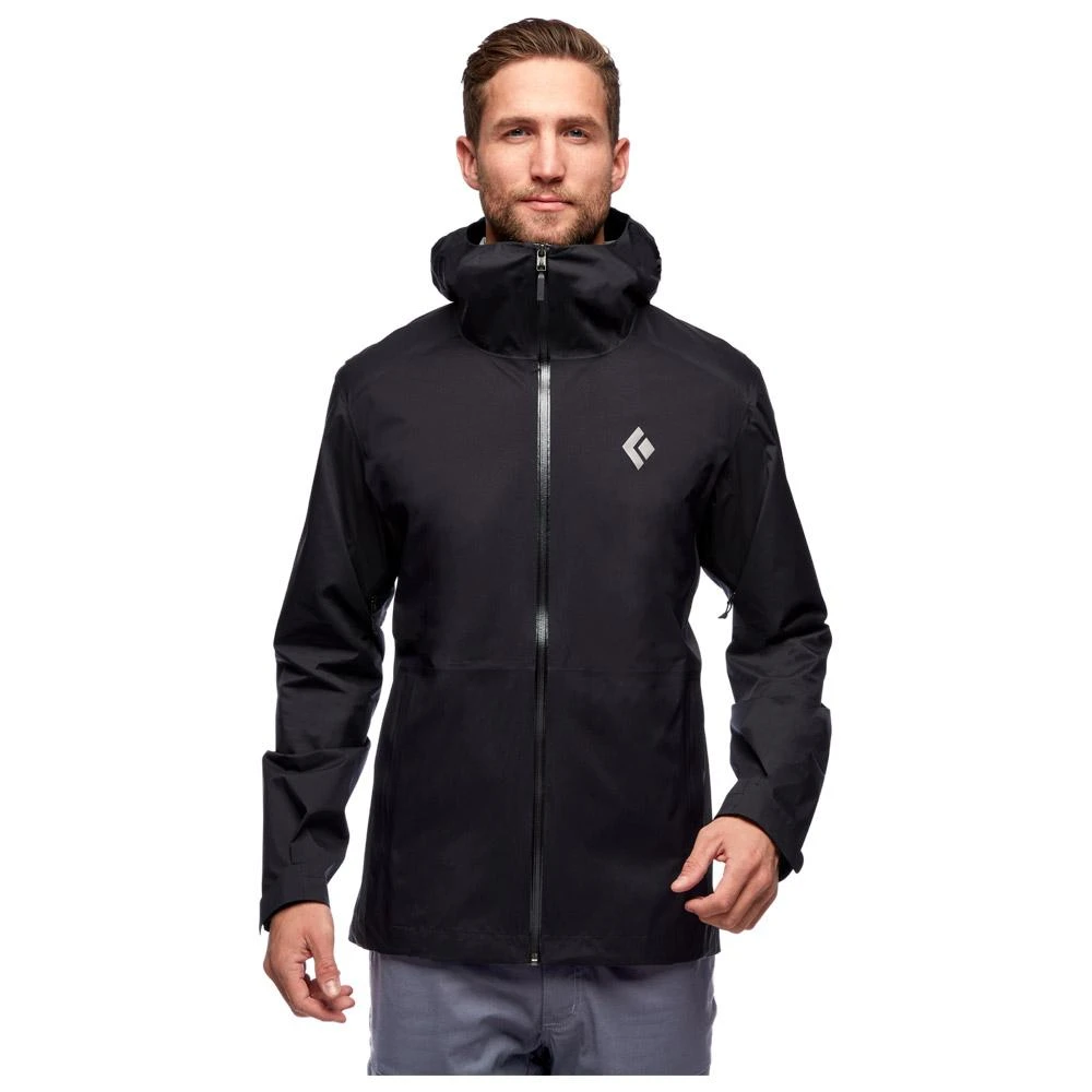 Giacca Da Trekking Black Diamond M Stormline Stretch Rain Shell Black 4 Giacca Da Trekking Black Diamond M Stormline Stretch Rain Shell Black - immagine 4