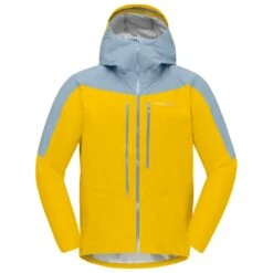 Giacca Da Trekking Norrona Falketind Gore-Tex Paclite Jkt M's Sulphur-Blue Fog