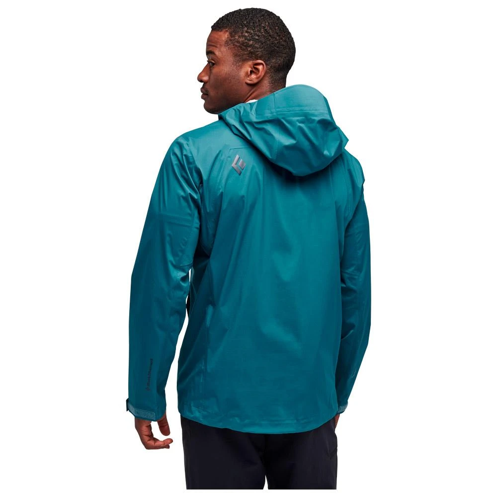 Giacca Da Trekking Black Diamond M Stormline Stretch Rain Shell Creek Blue 3 Giacca Da Trekking Black Diamond M Stormline Stretch Rain Shell Creek Blue - immagine 3