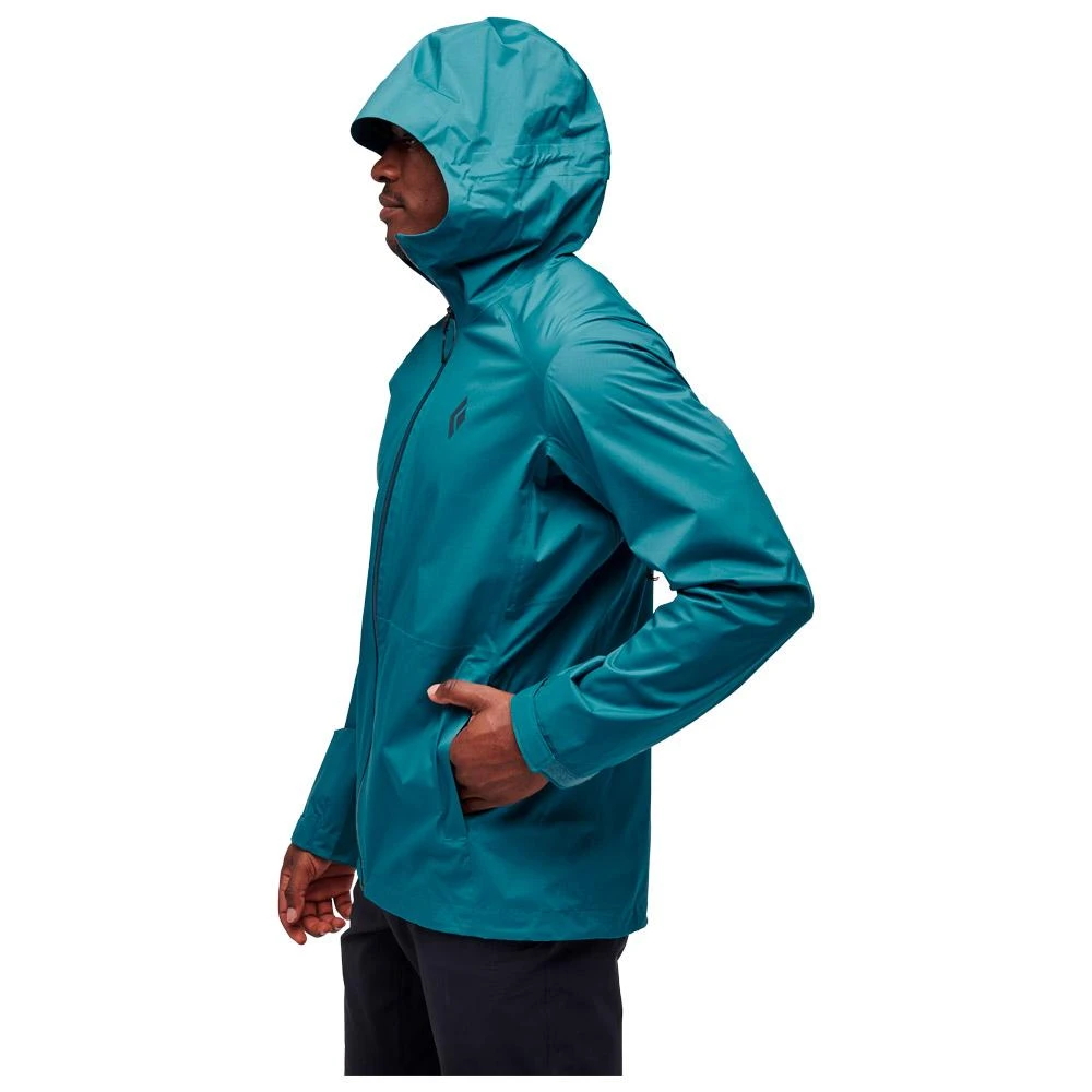 Giacca Da Trekking Black Diamond M Stormline Stretch Rain Shell Creek Blue 2 Giacca Da Trekking Black Diamond M Stormline Stretch Rain Shell Creek Blue - immagine 2