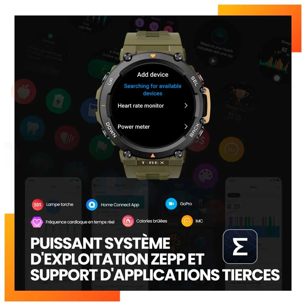 Orologi GPS Amazfit T-Rex 2 Wild Green 4 Orologi GPS Amazfit T-Rex 2 Wild Green - immagine 4