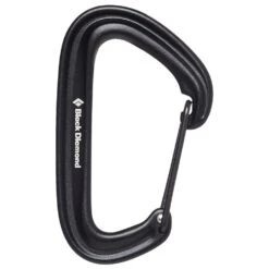 Moschettoni Black Diamond Litewire Carabiner Black