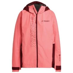 Giacca Da Trekking Adidas W Gore-Tex Paclite Acid Red