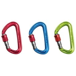 Moschettoni Ocun Hawk Screw 3-Pack Red Blue Green
