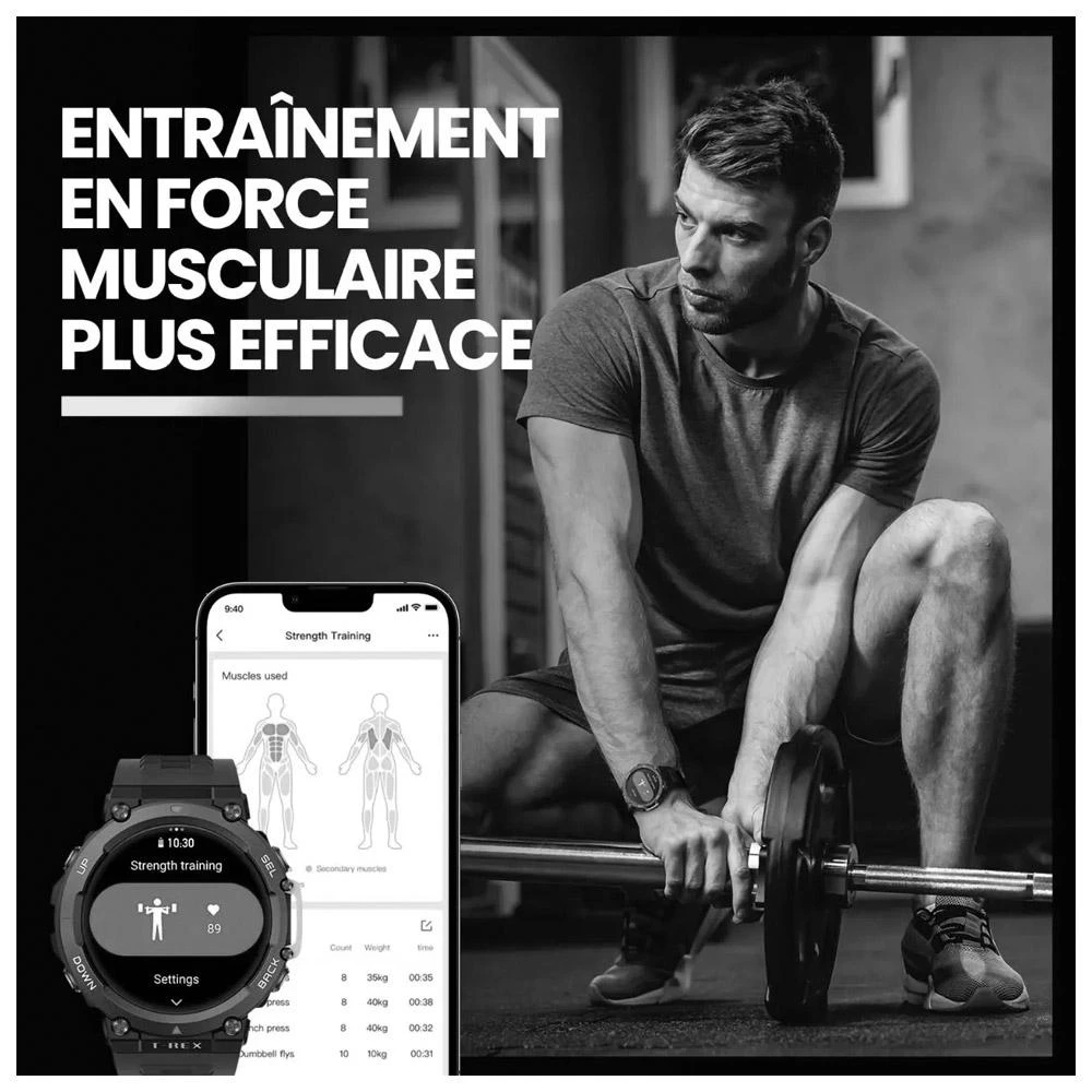 Orologi GPS Amazfit T-Rex 2 Wild Green 6 Orologi GPS Amazfit T-Rex 2 Wild Green - immagine 6