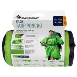 Poncho Da Pioggia Sea To Summit Nylon Waterproof Tarp-Poncho Green