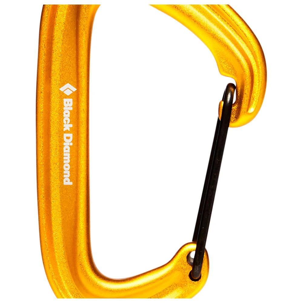 Moschettoni Black Diamond Litewire Carabiner Yellow 2 Moschettoni Black Diamond Litewire Carabiner Yellow - immagine 2