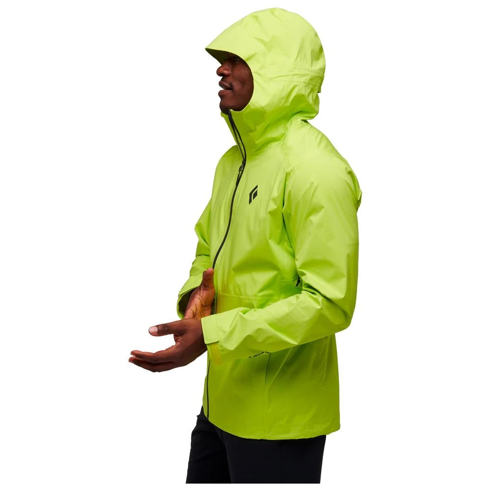 Giacca Da Trekking Black Diamond M Stormline Stretch Rain Shell Optical Yellow 2 Giacca Da Trekking Black Diamond M Stormline Stretch Rain Shell Optical Yellow - immagine 2