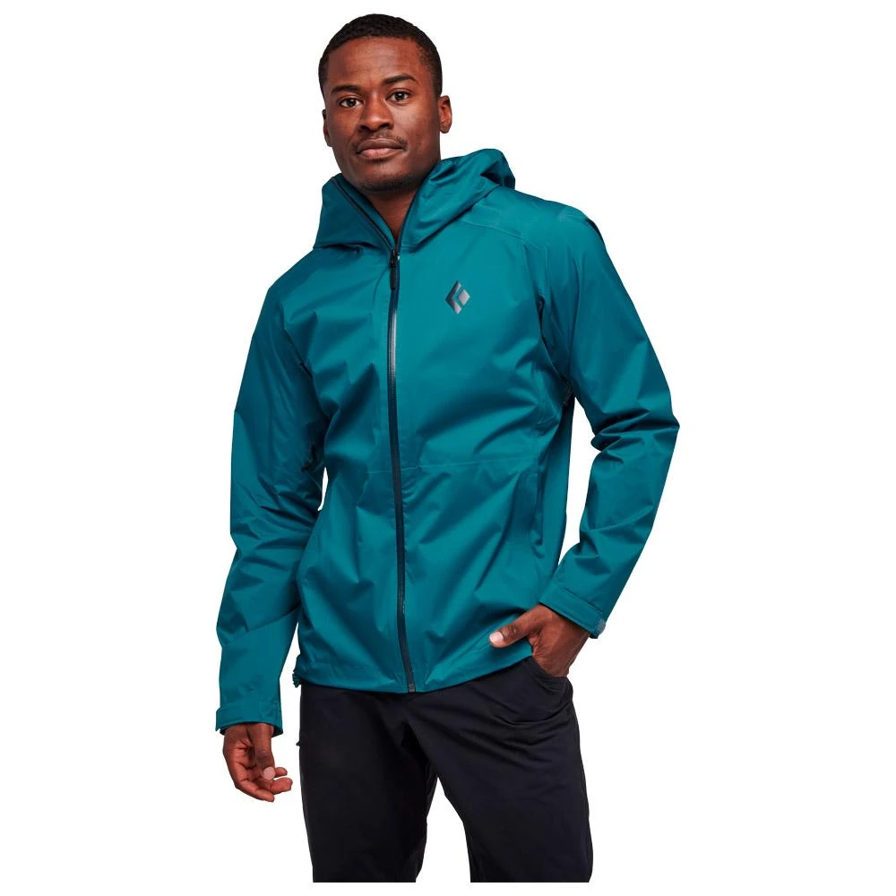 Giacca Da Trekking Black Diamond M Stormline Stretch Rain Shell Creek Blue 4 Giacca Da Trekking Black Diamond M Stormline Stretch Rain Shell Creek Blue - immagine 4