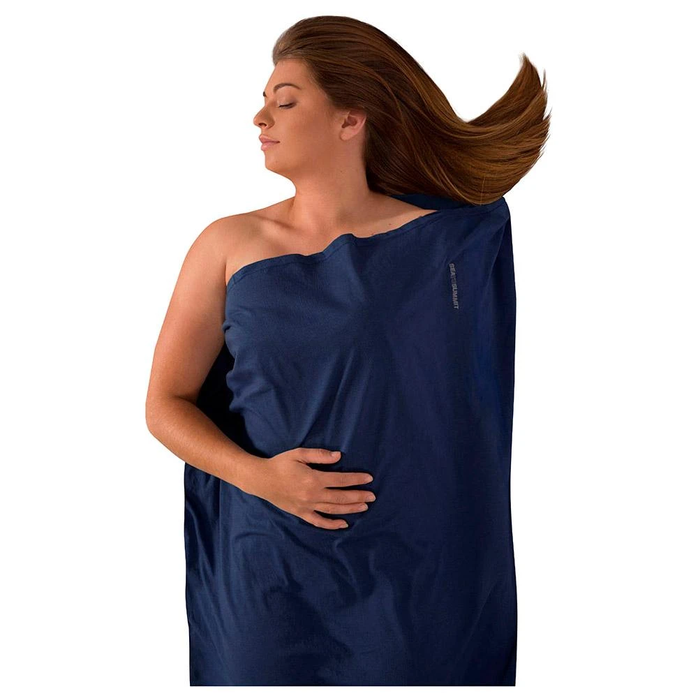 Sea To Summit Sleeping Bag Liner Polycotton Rectangle Standard Navy Blue 2 Sea To Summit Sleeping Bag Liner Polycotton Rectangle Standard Navy Blue - immagine 2