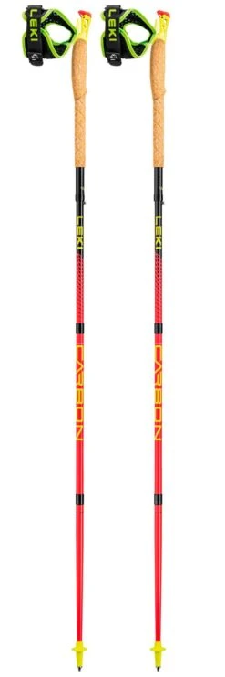 Bastoncini Leki Ultratrail Fx.One Bright Red Black Neon Yellow