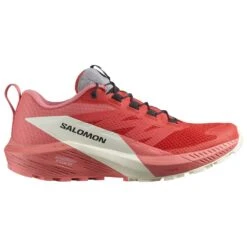 Scarpe Da Trail Salomon Sense Ride 5 W Tea Rose Fiery Red Vanilla Ice