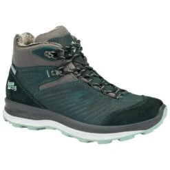 Scarpe Escursionismo Hanwag Bluestrait Mid Lady Es Petrol Mint