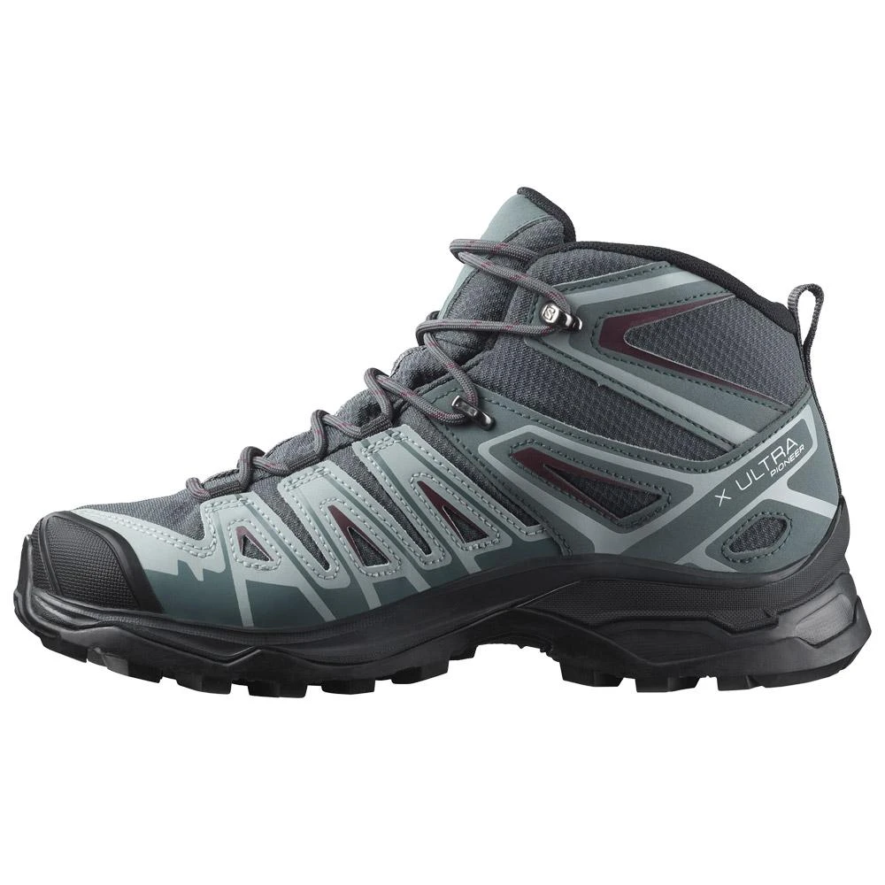 Scarpe Escursionismo Salomon X Ultra Pioneer Mid Gtx W Ebony Stormy Weather Wine Tasting 2 Scarpe Escursionismo Salomon X Ultra Pioneer Mid Gtx W Ebony Stormy Weather Wine Tasting - immagine 2