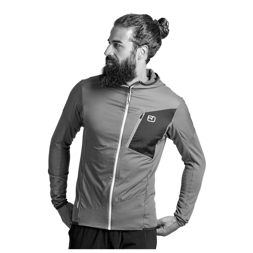 Giacca Da Trekking Ortovox Ladiz Hybrid Jacket M Petrol Blue 2 Giacca Da Trekking Ortovox Ladiz Hybrid Jacket M Petrol Blue - immagine 2