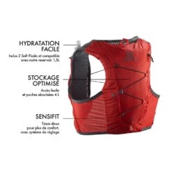 Gilet Da Trail Salomon Active Skin 4 With Flask Fiery Red Ebony -Camp Sconto 6d0ba340b8fe40af9c8d41674dd2186177db9074 E23SALOACC3376385 902