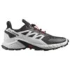 Scarpe Da Trail Salomon Supercross 4 Black White Fiery Red