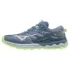Scarpe Da Trail Mizuno Wave Daichi 7 Wmn Vintage Indigo Subdued Blue Neo Lime