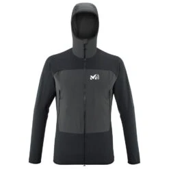 Giacca Da Trekking Millet Fusion XCS Hoodie Black/Dark Grey
