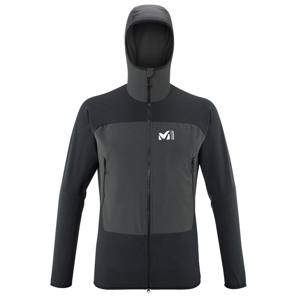 Giacca Da Trekking Millet Fusion XCS Hoodie Black/Dark Grey 1 Giacca Da Trekking Millet Fusion XCS Hoodie Black/Dark Grey