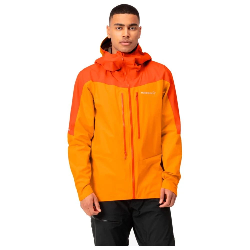 Giacca Da Trekking Norrona Falketind Gore-Tex Paclite Jkt M's Adrenalin Orange 4 Giacca Da Trekking Norrona Falketind Gore-Tex Paclite Jkt M's Adrenalin Orange - immagine 4