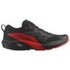 Scarpe Da Trail Salomon Sense Ride 5 Black Fiery Red Black