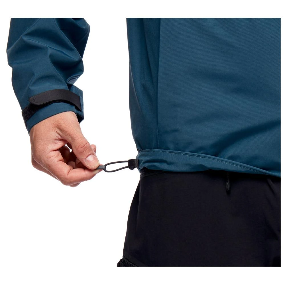 Giacca Da Trekking Black Diamond M Liquid Point Shell Azurite 4 Giacca Da Trekking Black Diamond M Liquid Point Shell Azurite - immagine 4