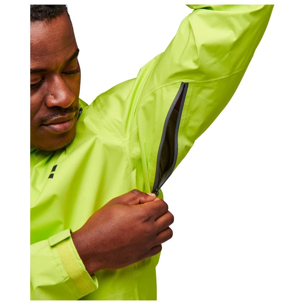 Giacca Da Trekking Black Diamond M Stormline Stretch Rain Shell Optical Yellow 7 Giacca Da Trekking Black Diamond M Stormline Stretch Rain Shell Optical Yellow - immagine 7