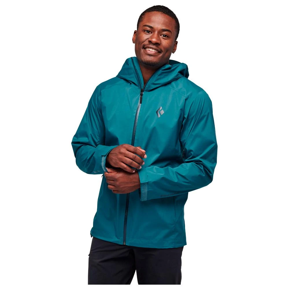 Giacca Da Trekking Black Diamond M Stormline Stretch Rain Shell Creek Blue 5 Giacca Da Trekking Black Diamond M Stormline Stretch Rain Shell Creek Blue - immagine 5