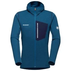 Giacca Da Alpinismo Mammut Aenergy Light ML Hooded Jkt Deep Ice Marine