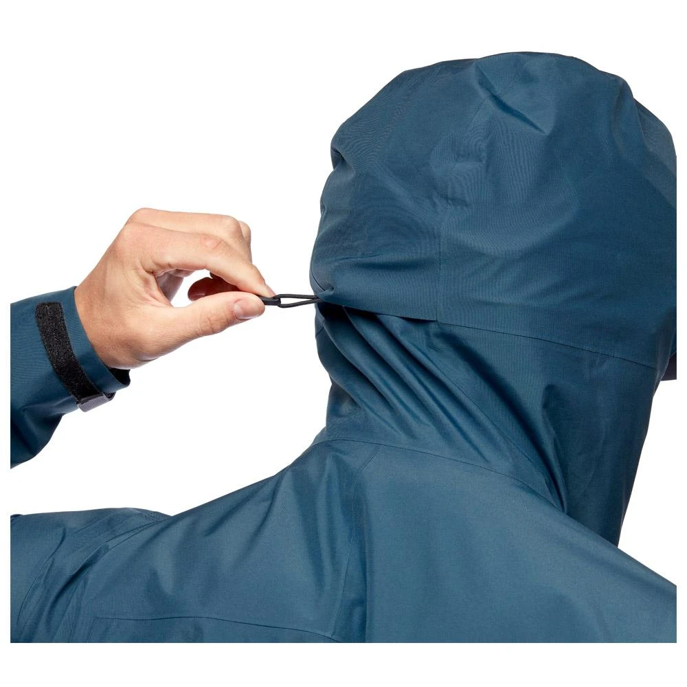 Giacca Da Trekking Black Diamond M Liquid Point Shell Azurite 3 Giacca Da Trekking Black Diamond M Liquid Point Shell Azurite - immagine 3