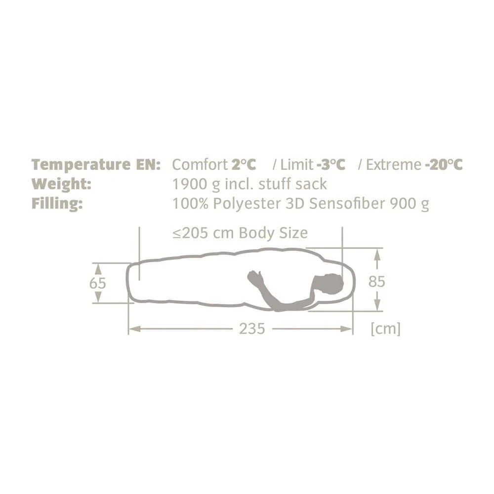 Sacchi A Pelo Vaude Sioux 800 XL Syn Left Baltic Sea 3 Sacchi A Pelo Vaude Sioux 800 XL Syn Left Baltic Sea - immagine 3