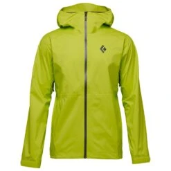 Giacca Da Trekking Black Diamond M Stormline Stretch Rain Shell Optical Yellow