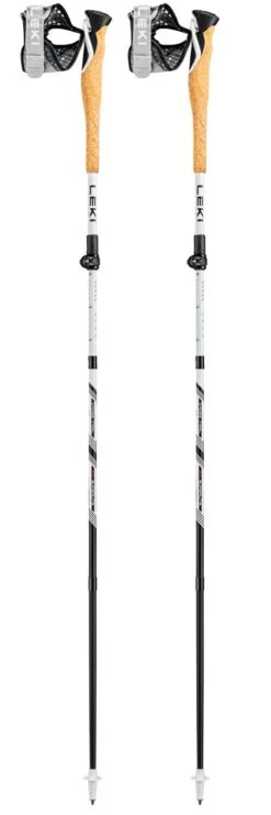 Bastoncini Leki Cross Trail Fx Superlite 110-130 White Bright Red Black