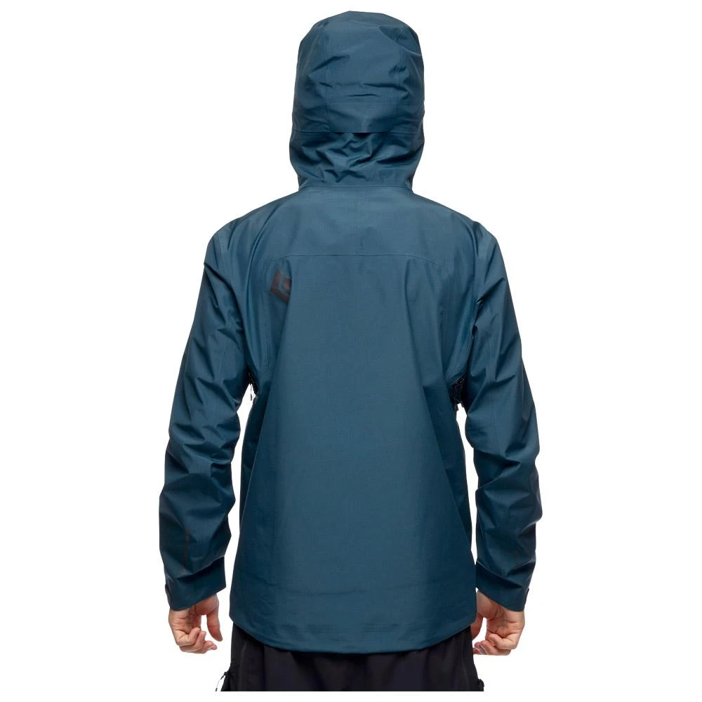 Giacca Da Trekking Black Diamond M Liquid Point Shell Azurite 6 Giacca Da Trekking Black Diamond M Liquid Point Shell Azurite - immagine 6