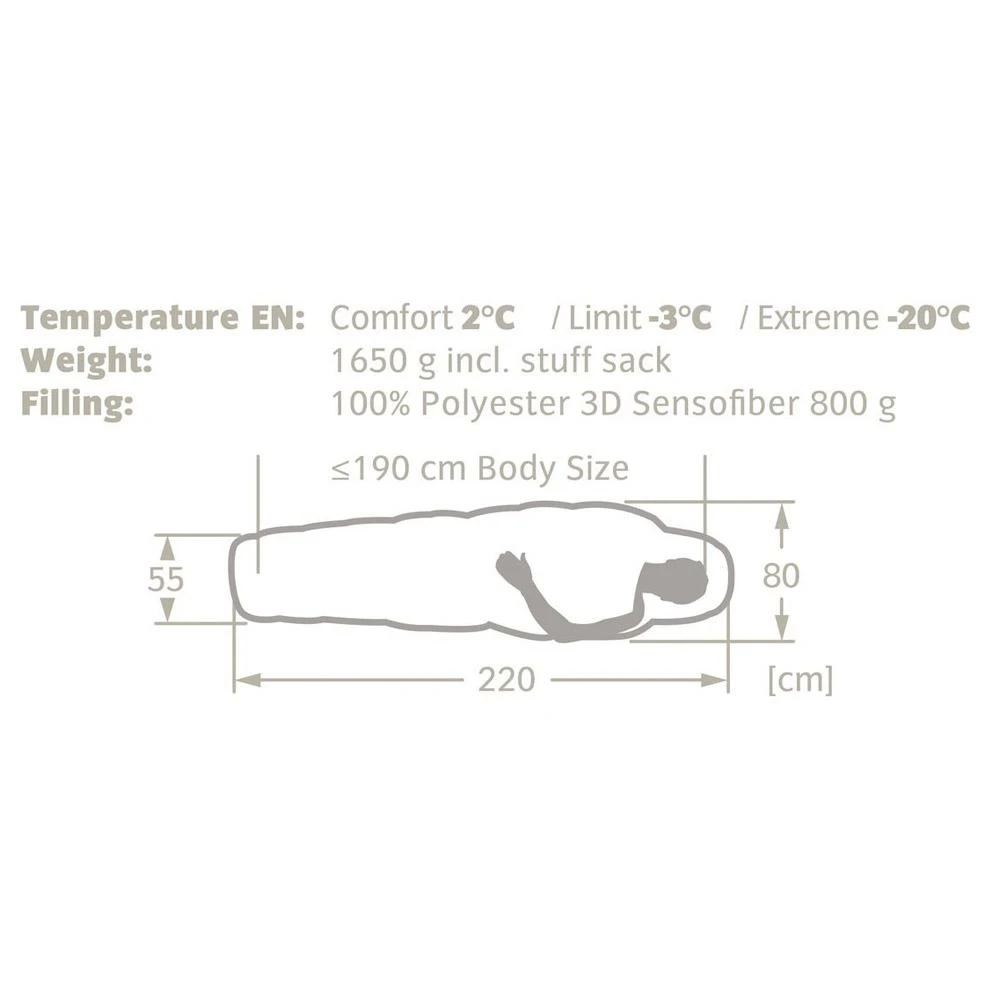 Sacchi A Pelo Vaude Sioux 800 Syn Left Dark Indian Red 3 Sacchi A Pelo Vaude Sioux 800 Syn Left Dark Indian Red - immagine 3
