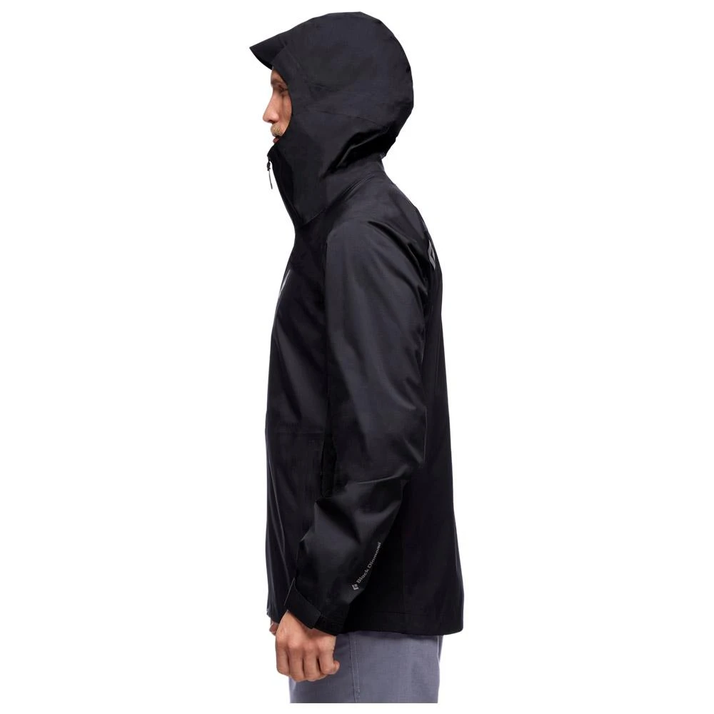 Giacca Da Trekking Black Diamond M Stormline Stretch Rain Shell Black 2 Giacca Da Trekking Black Diamond M Stormline Stretch Rain Shell Black - immagine 2