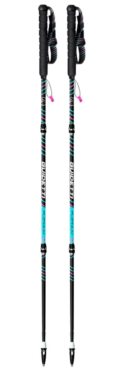 Bastoncini Guidetti Platinium Aero Carbone Pulse Noir Turquoise 1 Bastoncini Guidetti Platinium Aero Carbone Pulse Noir Turquoise