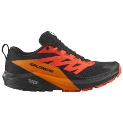 Scarpe Da Trail Salomon Sense Ride 5 Gtx Black Scarlet Ibis Turmeric
