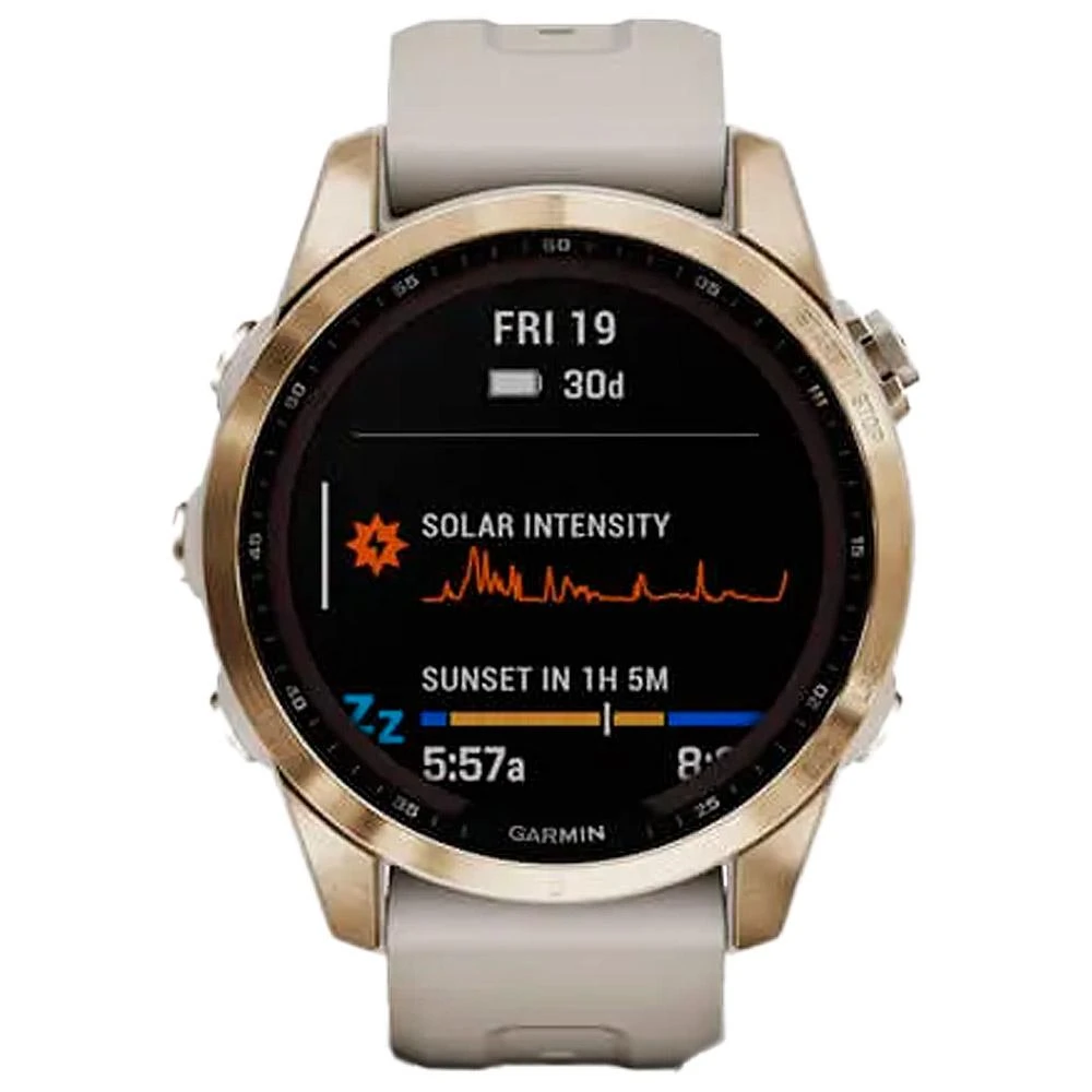 Orologi GPS Garmin Fenix 7S Sapphire Solar Edition Cream Light Gold Titan 8 Orologi GPS Garmin Fenix 7S Sapphire Solar Edition Cream Light Gold Titan - immagine 8