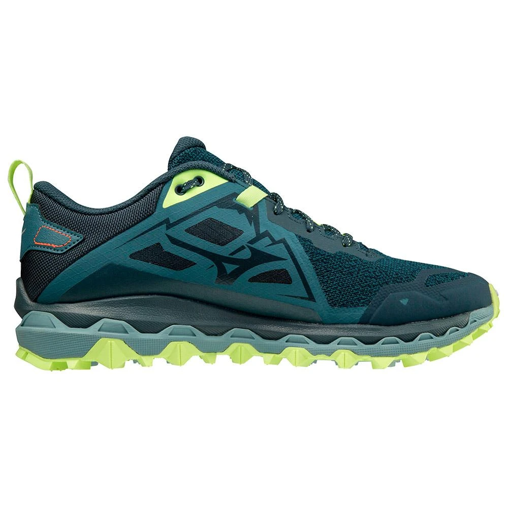 Scarpe Da Trail Mizuno Wave Mujin 8 Tapestry Misty Blue Neo Lime 2 Scarpe Da Trail Mizuno Wave Mujin 8 Tapestry Misty Blue Neo Lime - immagine 2