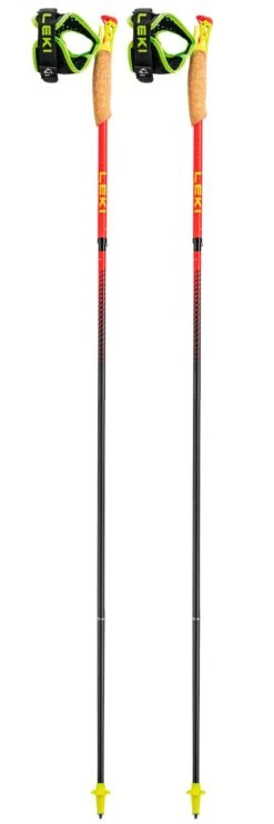 Leki Ultratrail FX.One Superlite Bright Red Neon Yellow Natural Carbon