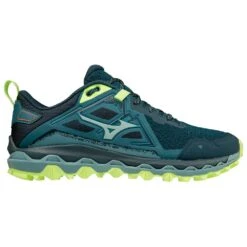 Scarpe Da Trail Mizuno Wave Mujin 8 Tapestry Misty Blue Neo Lime