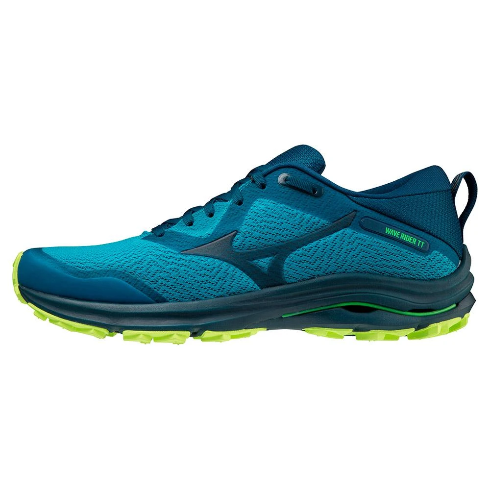 Scarpe Da Trail Mizuno Wave Rider TT Algiers Blue Gilbraltar Sea Neo Lime 1 Scarpe Da Trail Mizuno Wave Rider TT Algiers Blue Gilbraltar Sea Neo Lime