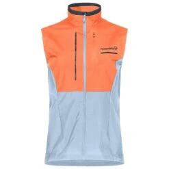 Giacca Da Trail Norrona Senja Aero90 Vest W's Flamingo - Blue Fog