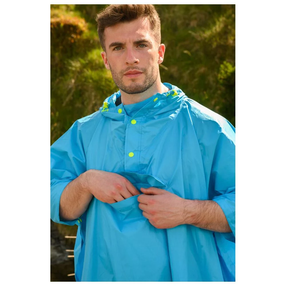 Poncho Da Pioggia MAC IN A SAC Mias Poncho Neon Blue 4 Poncho Da Pioggia MAC IN A SAC Mias Poncho Neon Blue - immagine 4