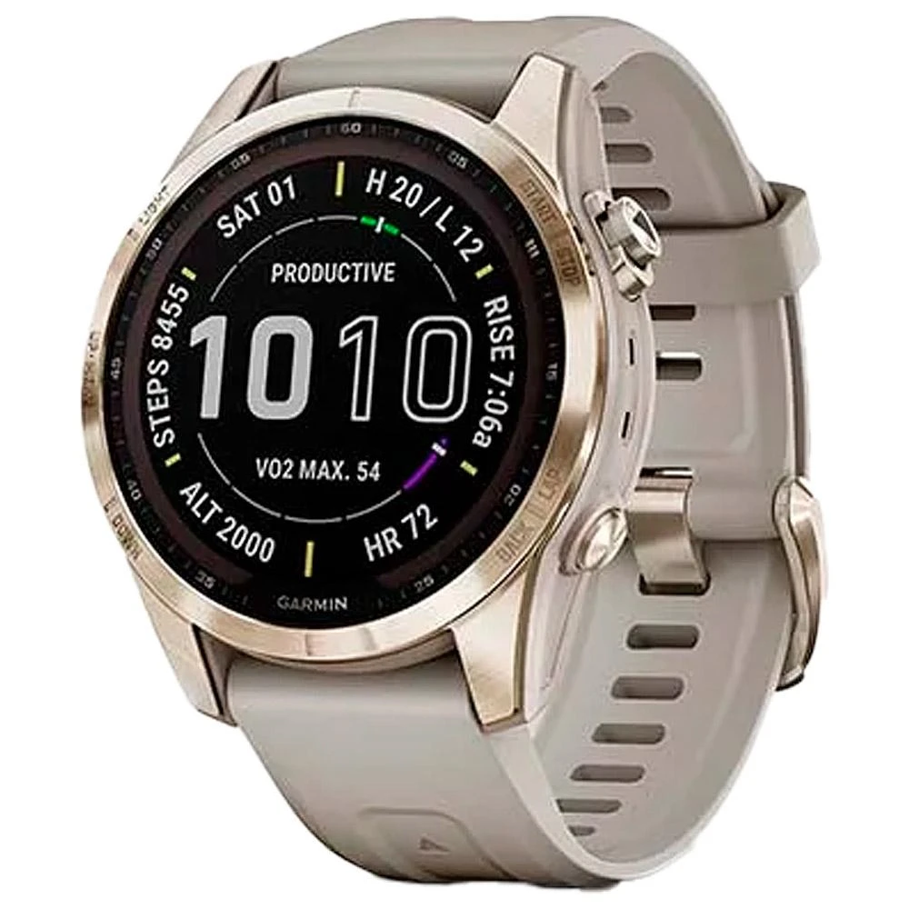 Orologi GPS Garmin Fenix 7S Sapphire Solar Edition Cream Light Gold Titan 1 Orologi GPS Garmin Fenix 7S Sapphire Solar Edition Cream Light Gold Titan
