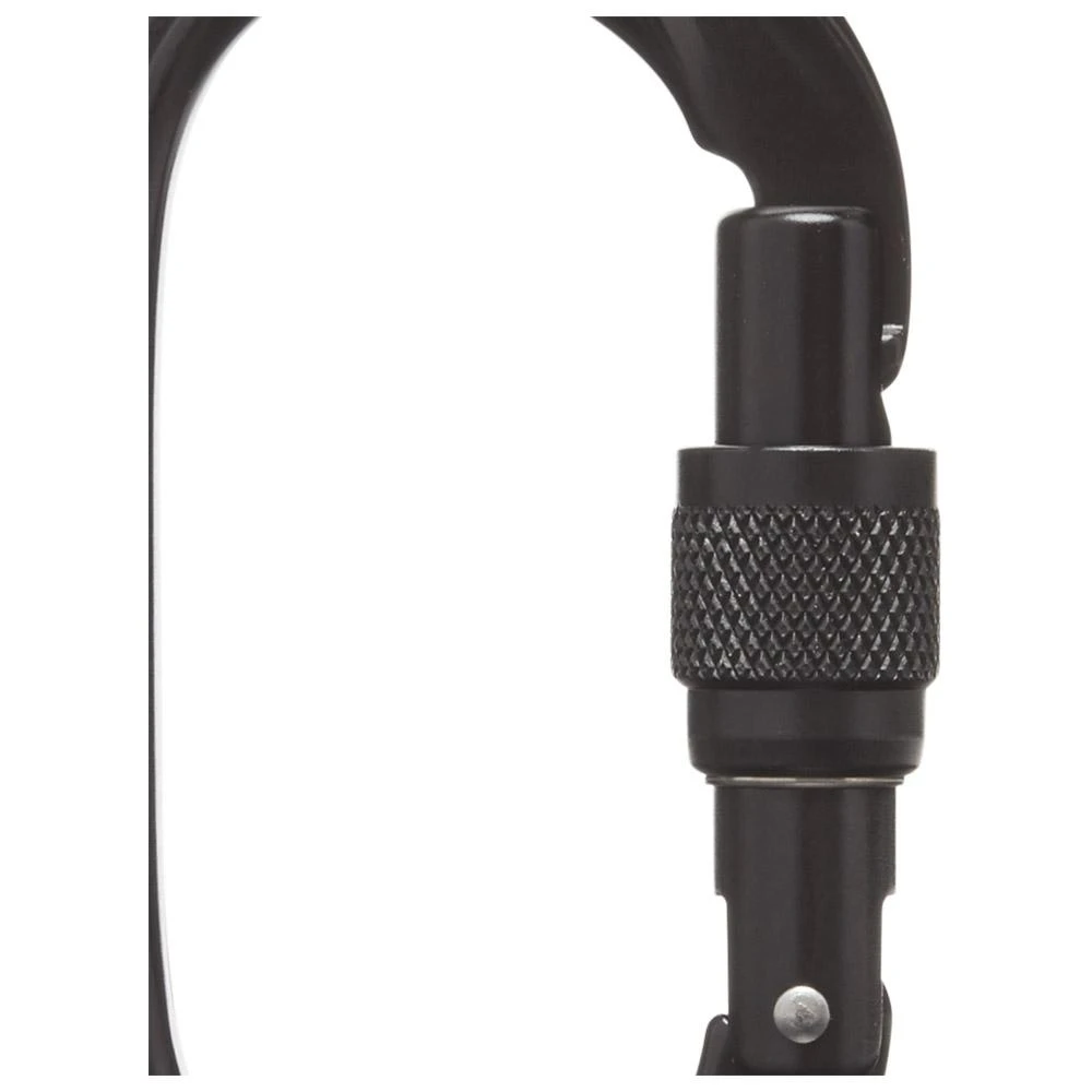 Black Diamond Oval Keylock Screwgate Black 2 Black Diamond Oval Keylock Screwgate Black - immagine 2