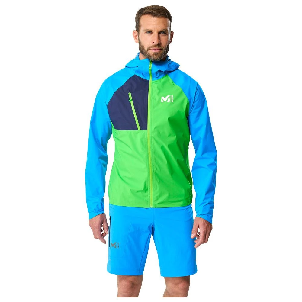 Giacca Da Trail Millet Intense 2.5L Chloro Electric Blue 2 Giacca Da Trail Millet Intense 2.5L Chloro Electric Blue - immagine 2