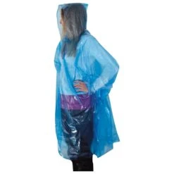 Poncho Da Pioggia Travel Safe Poncho Light Blue